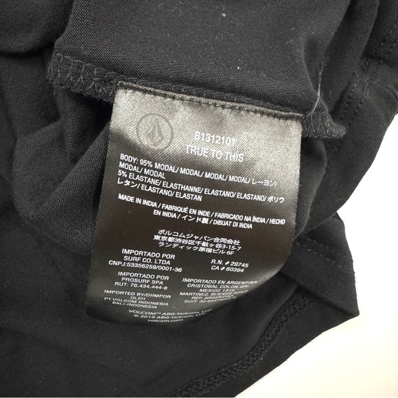 Volcom Easy Babe Mini Dress NWT Sleeveless Back Tie Black Soft Modal Sz S Boho - Picture 10 of 13